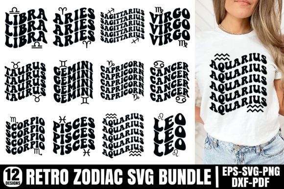 Download Retro Zodiac SVG Bundle, Astrology SVG - Astrology svg Collection