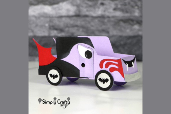 Download Halloween Vampire Car Treat Box SVG - Halloween Collection