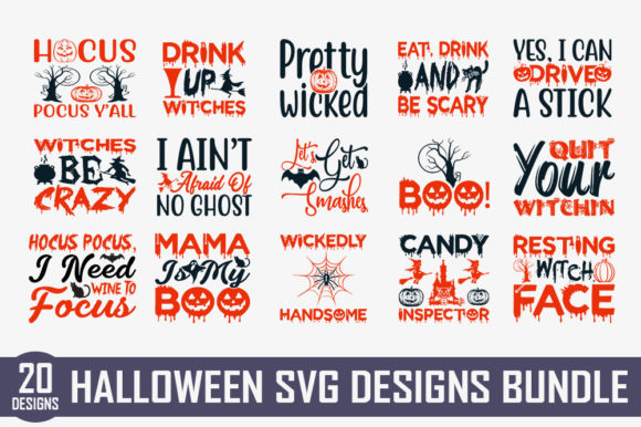 Download Halloween Quotes Designs Bundle - Halloween Collection