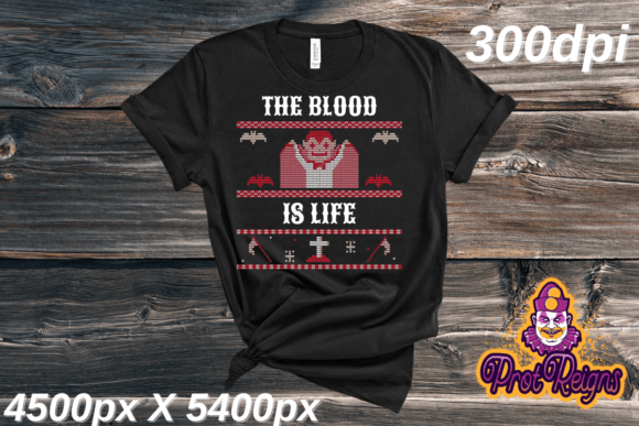 Download The Blood is Life Funny Halloween Quotes - Halloween Collection