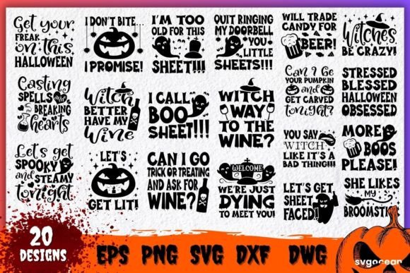 Download Adult Halloween Quotes Svg Bundle - Halloween Collection