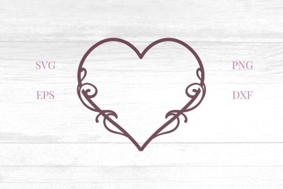 Download Heart with Swirls SVG - Heart with swirls svg Collection